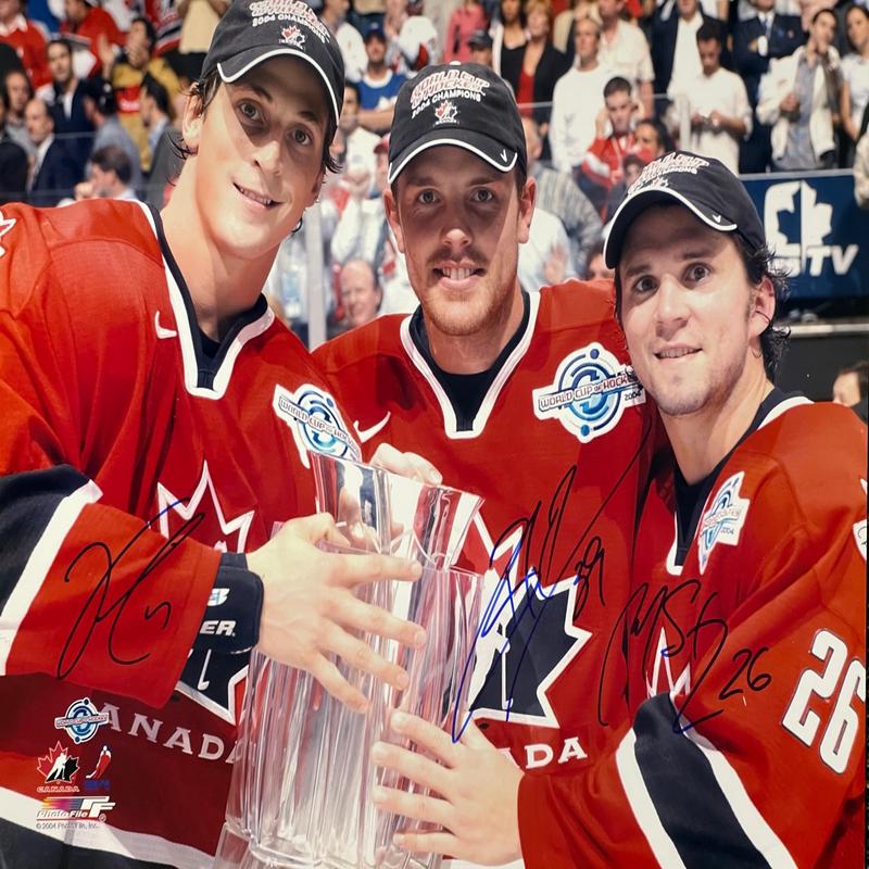 Vincent Lecavlier Brad Richards Martin St. Louis signed 16×20 Hockey Photo