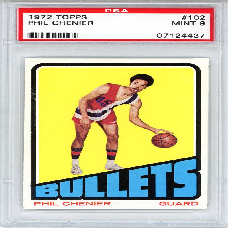 Phil Chenier 1972 Topps Card #102 (PSA Mint 9)