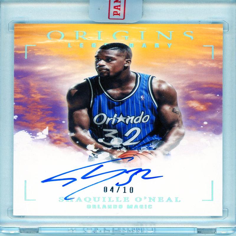 Shaquille O\’Neal Autographed 2020-21 Panini Origins Legendary Card #LA-SON