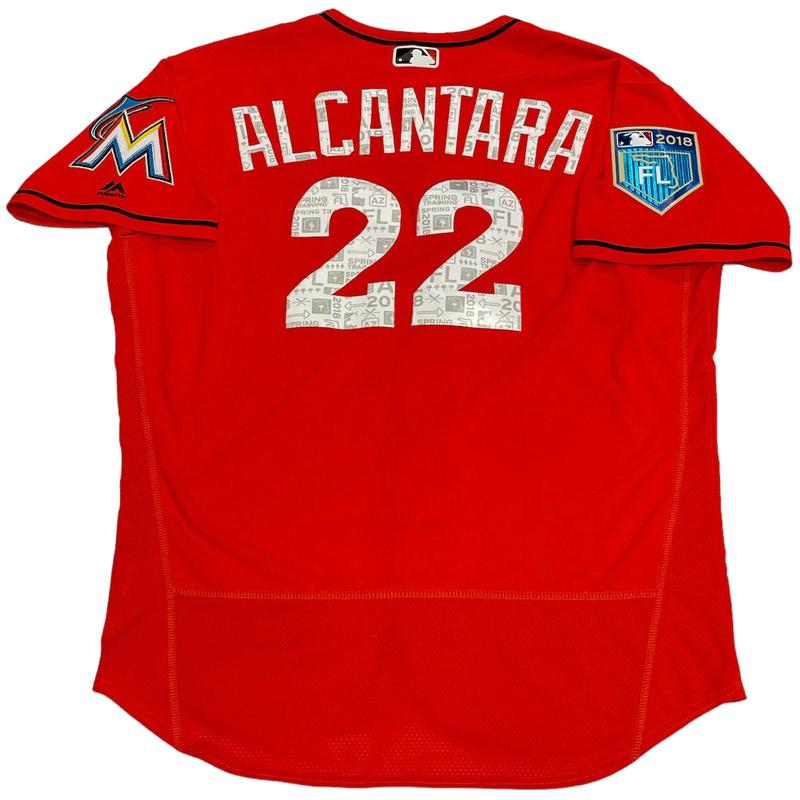Sandy Alcntara Miami Marlins Game Used Jersey (MLB)